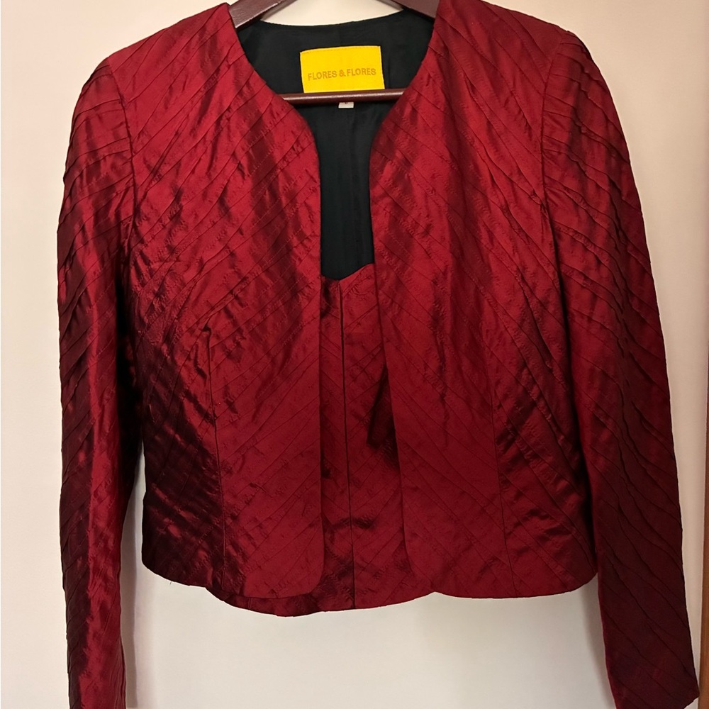 Silk Jacket and Bustier